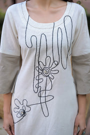 Ivory Muse Embroidered Dress