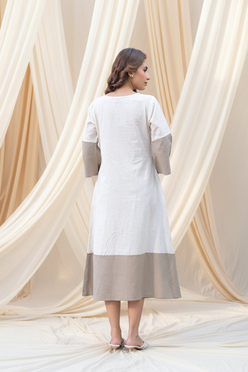 Ivory Muse Embroidered Dress