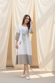 Ivory Muse Embroidered Dress