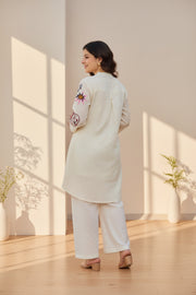 Off-White Folk Embroidered Co-Ord Set