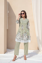 Sage Flora Printed Co-Ord Set