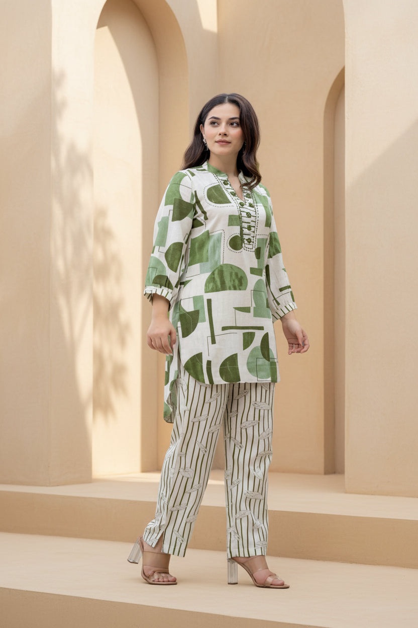 Sage Fusion Printed Co-Ord Set