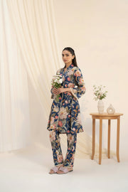 Indigo Blue Printed Co-Ord Set