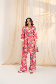 Vibrant Pink Printed Co-ord Set