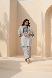Marble White Co-ord Set