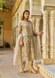 Taupe Brown Pant Set