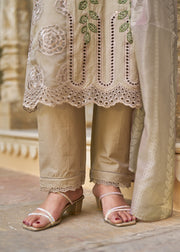Taupe Brown Pant Set