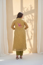 Crimson Iris Printed Kurta Set