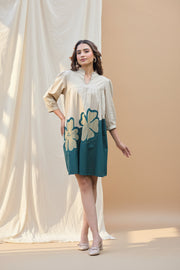 Green Bloom Printed Cotton Kurta Set