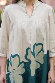 Green Bloom Printed Cotton Kurta Set