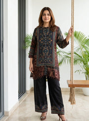 Brown Mosaic Co-Ord Set