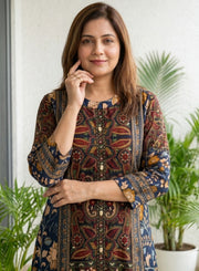 Indigo Mosaic Co-Ord Set