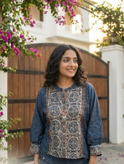 Indigo Ajrakh Co-ord Set