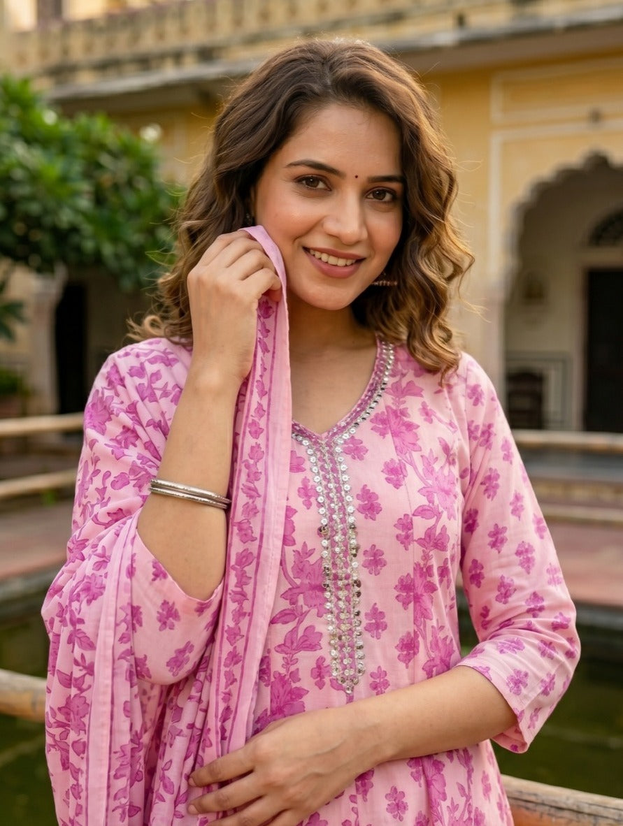 Rose Pink Pant Set